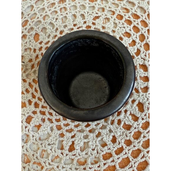 Vintage 70's Mini 3" Flower Pot Sewing Thimble Shape - Picture 6 of 8